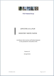 PLM AI Working Group Proposal