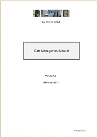 Data Management Manual